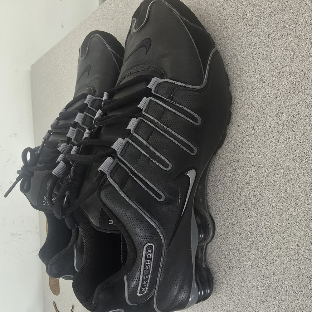 Nike Black and Gray Athletic Shoes with Durable Sole